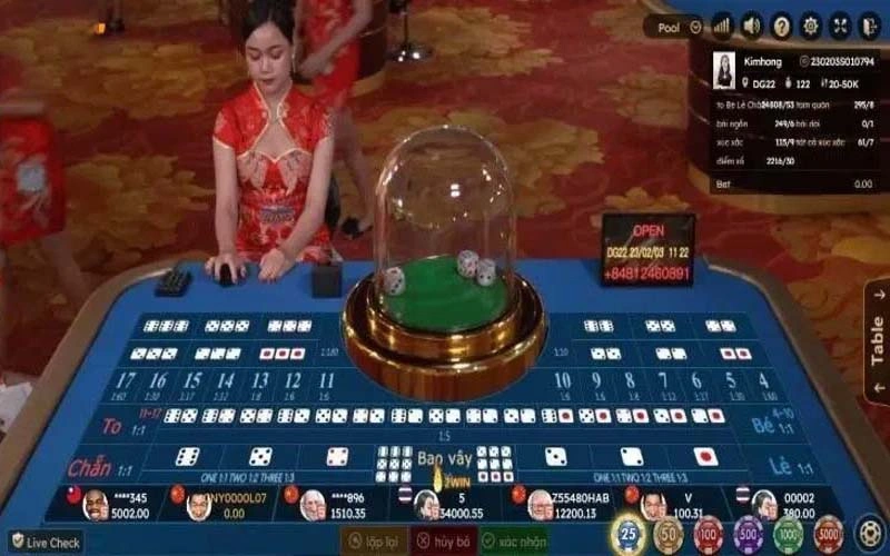 Trò chơi tài xỉu livestream có đội ngũ dealer xinh đẹp